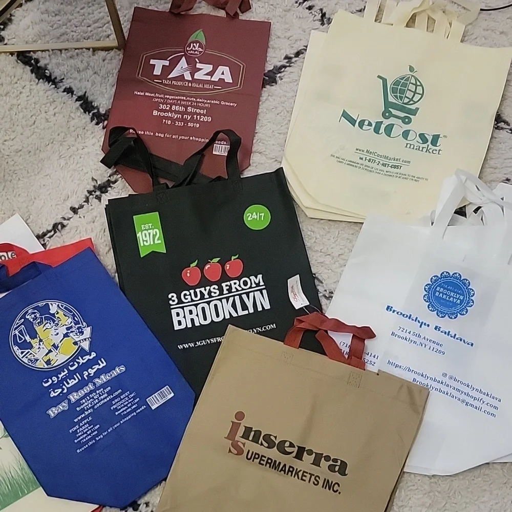 25 pcs Reusable Shopping Bags, Storage Bags, From variety stores